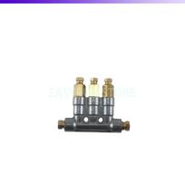 Small Machinery Oil Lubrication Link grease Distributor 4mm Outlet Oil Drain 1-6 Oil Outlet DR1300 gray