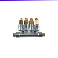 Small Machinery Oil Lubrication Link grease Distributor 4mm Outlet Oil Drain 1-6 Oil Outlet DR1400