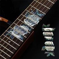 Acoustic Guitar Electric Guitar Guitar Decals Guitar Sticker Fretboard Sticker Cross Inlay Decals 2