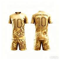 Naujas vasarinis Yamal #10 futbolo marškinėlių ir šortų komplektas, greitai džiūstantys ir laisvo kirpimo vaikų treniruočių drabužiai 100