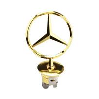 Automobilio variklio dangčio emblema Priekinis gaubtas Chromuotas ženklas Priedai Mercedes Benz AMG W204 W205 W203 W211 W212 W213 W201 W210 W124