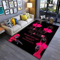 Squid Game Guards Pattern Carpet suitable as a non-slip mat for the living room or bedroom sofa 60x90cm( 23x35in )