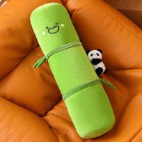 Adorable Bamboo Tube Panda Pillow Plush Cushion Soft And Cozy For Sleeping And Cuddling 105CM