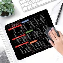 Mac OS System Anti-Slip Keyboard Small Mouse Pad Office Software Shortcuts Pattern Desk Computer Pad Cheat Sheet Desk Mat 220x180x2mm