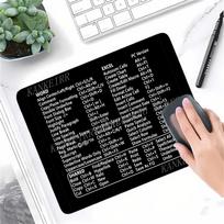 Mac OS System Anti-Slip Keyboard Small Mouse Pad Office Software Shortcuts Pattern Desk Computer Pad Cheat Sheet Desk Mat 250x200x2mm