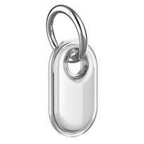 2026 New for Samsung Galaxy SmartTag2 Protective Silicone Case for Galaxy Smart Tag 2 with Key Ring for Keys Wallet Luggage Pets white