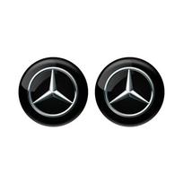 Automobilio durų užrakto rakto skylutės apsauginės lipdukai Emblema Mercedes Benz W166 W212 W213 W246 W176 W205 C180 W167 A B C E klasėms GLE GLK black