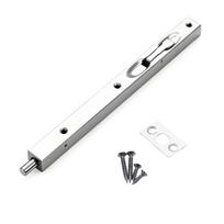 Concealed Door Bolt, 304 Steel Mortise Slide Bolt for Recessed Entry, Interior Wood and Utility Door Hardware Use 10 inch