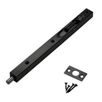 Concealed Door Bolt, 304 Steel Mortise Slide Bolt for Recessed Entry, Interior Wood and Utility Door Hardware Use 10 inch