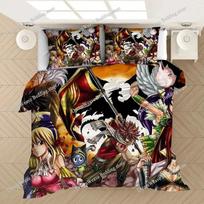 FAIRY TAIL Bedding Set 3D Duvet Cover Sets Japan Anime Comforter Bedding Sets FAIRY TAIL Bedclothes (NO Sheet) AYR Luxury Gift 70x133cm 2pcs black