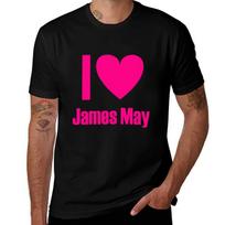 I Love James May Tshirt Basic Tee Shirt For Everyday Outfit Tshirt 4XL pink