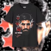 Ilia Topuria UFC Commemorative Pure Cotton T-shirt MMA Spanish Champion Fan Gift 2026 Summer Unisex Oversized Fashion Y2k Shirt 100 gray