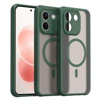 Xiaomi Redmi Note 17 Pro Plus Phone Case, Magnetic Shockproof Phone Case, Bumper Hybrid Cover for Xiaomi Redmi Note 17 Pro Plus žalia