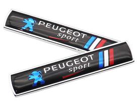 2pcs/1pair new 3D Peugeot logo metal Car Fender side Car door Emblem car window sticker styling Accessories 2pcs Fender side