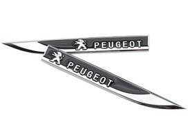 2pcs/1pair new 3D Peugeot logo metal Car Fender side Car door Emblem car window sticker styling Accessories 2pcs Fender side