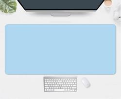 White Large Mouse Pad Carpet Simple Mat 900x400 Pc Gamer Gaming Cushion Deskmat Xxl Big Computer Table Accessories Mausepad 400X700X2MM tamsiai mėlyna spalva