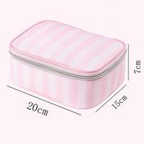 Large Capacity Handheld Makeup Bag Portable Minimalist Style Cosmetic Storage Bag Oxford Cloth Travel Design Wash Bags white
