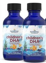 Nordic Naturals Vaikams skirtas DHA Xtra skystis, Uogų skonio, 60 ml (1–6 metų amžiaus) 2pack