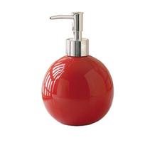 Press Type Hand Sanitizer Dispenser Refillable Bath Lotion Pump Jar Liquid Soap Container  Bathroom raudona