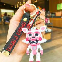 5Pcs Fnaf Freddy'S Fazbear Action Figure Set Cartoon Game Model Toy Keychains Five Nights Freddy Bear Doll For Gift white