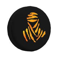 Dakar Spare Tire Cover Suitable For Wrangler Four-Wheel Drive 4x4 SUV Wheel Hub Protector 14 15 16 17 Inches 14inch black