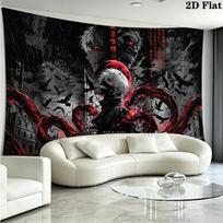 Ken kaneki anime Wall Tapestry Aesthetic Wall Hanging Printed Fabric Blanket Decorative Tapestries for Bedroom Living Room Home Decor 180cm x 230cm
