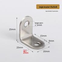 Thickened Stainless Steel L-Shaped 90° Angle Bracket for Furniture and Shelf Support
