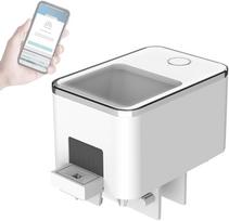 WiFi Smart Timer Automatic Feeder Aquarium Goldfish Feeder 100ML Large Capacity Fish Feeder Mobile Phone APP Control white