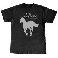 deftones white pony t shirt, Unisex T-shirt, Y2k Shirt, Gift For Men Women XXXXL gray