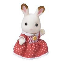 Sylvanian Families Doll Chocolate Rabbit Family Chocolate Rabbit Girl - - - U-64 white