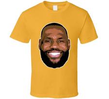 Lebron James Big Head T Shirt 4XL orange