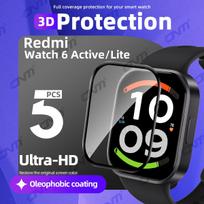 Screen Protector for Xiaomi Redmi Watch 6 Active / Lite HD Anti-scratch Full Coverage Protective Film Accessories (Not Glass) for Watch 6 Active