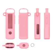 For Fiio SnowSky Echo Nano Case Player Silicone Protective Cover Dustproof Storage Solid Color Case rožinė