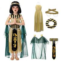 Cosplay Halloween, children's cosplay Cleopatra costume Muse stage Opera costume S beige