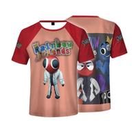 Vibrant Roblox Rainbow Friends T-shirt For Adults Comfortable And Casual L raudona