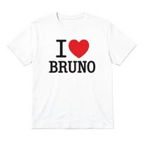 I Heart Bruno White T-Shirt Unisex Cotton Fan Tee Pop Concert Adult Ladies Mens L black