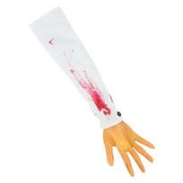 Scary Severed Arm Bloody Human Arm Decorate Fake Limb  Haunted House White cloth white