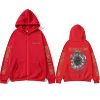 System of A Down Mezmerize Zipper Hoodie Men Women Gothic Rock Oversized Zip Up Jacket Men's 90s Alternative Metal Streetwear L raudona