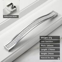 Rhinestone Crystal Drawer Europe Stylezinc Alloy Furniture Door Pull Handle For Drawer Cabinet Cupboard Kitchen Hardware A9