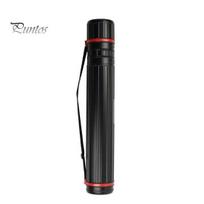 Protective Poster Sleeve Tube Storage Holder with Shoulder Strap Versatile Document Protector Capacity Extendable Blueprint Drafting Water-resistant S black