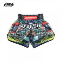 ANOTHERBOXER Kids Muay Thai Shorts MMA Boxing Training Fight 160