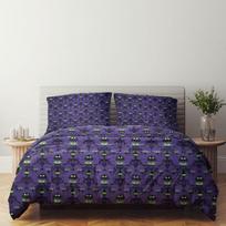 Halloween Print Haunted Mansion Bedding Set Ghosts and spirits Pattern Duvet Cover Set with Zipper Pillowcase Customizable size 135x200cm-2pcs