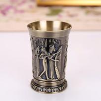 Vintage Egyptian Wine Glass Drinking Small Swallow Cup Creative Bullet Cup Personalized Shot Cup Bar Cocktail Glass One Sip Cup
