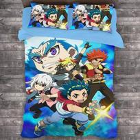 Anime Beyblade Burst Bedding Set Duvet Cover Bedroom Comforter Covers Single Twin King Size Quilt Cover Home Textile 70x133cm 2pcs