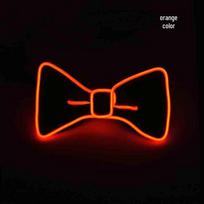 LED Glowing Bow Tie: Ten Colors for Parties & Nightlife black