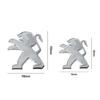 Automobilio priekinis logotipas emblemos lipdukai galinės bagažinės ženklelis Peugeot 208 308 2008 3008 Riftter SW T9 207 407 307 107 508 5008 607 106 J9