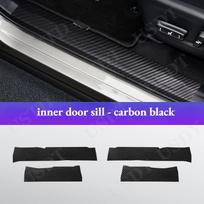 for Lexus NX NX260 NX350h   2024 2015  Leather Carbon Fiber Sticker Door Anti Kick Cover Door Sill Protection Mat in sill carb 15-21 purple