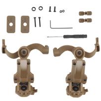 BOOIU Tactical Headset Holder Fast Helmet Rail Mount Adapter Multi-Angle Rotation Pickup Headphone Bracket OPS CORE ARC/Wendy