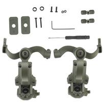 BOOIU Tactical Headset Holder Fast Helmet Rail Mount Adapter Multi-Angle Rotation Pickup Headphone Bracket OPS CORE ARC/Wendy
