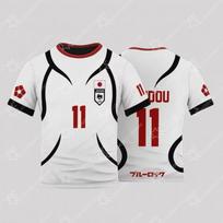 Japan U-20 Soccer Jersey Shidou Ryusei Oliver Aiku Football Shirt Anime Cosplay Costume Sport Training Tee T-Shirt Top Uniform 6XL